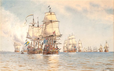 Sjöstrid-England, Orfordness 28.7.1704 - Sjöhistoriska museet - O 03987