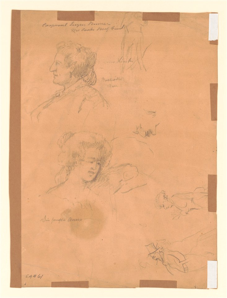 Six sketches of figures LCCN2017645946