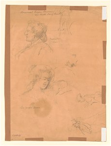 Six sketches of figures LCCN2017645946