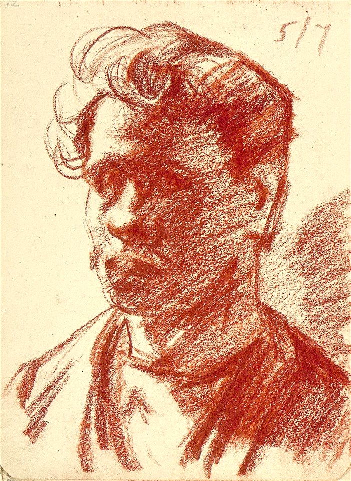 Sketchbook 14, Self-Portrait by Theo van Doesburg Centraal Museum AB4123-O