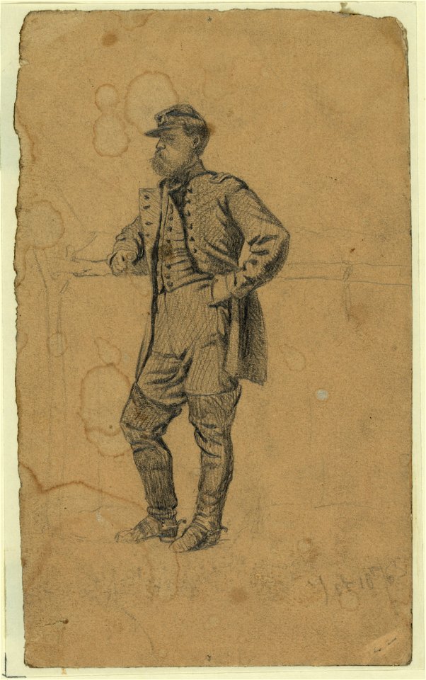 Sketch of officer of infantry. The colonel LCCN2004661588
