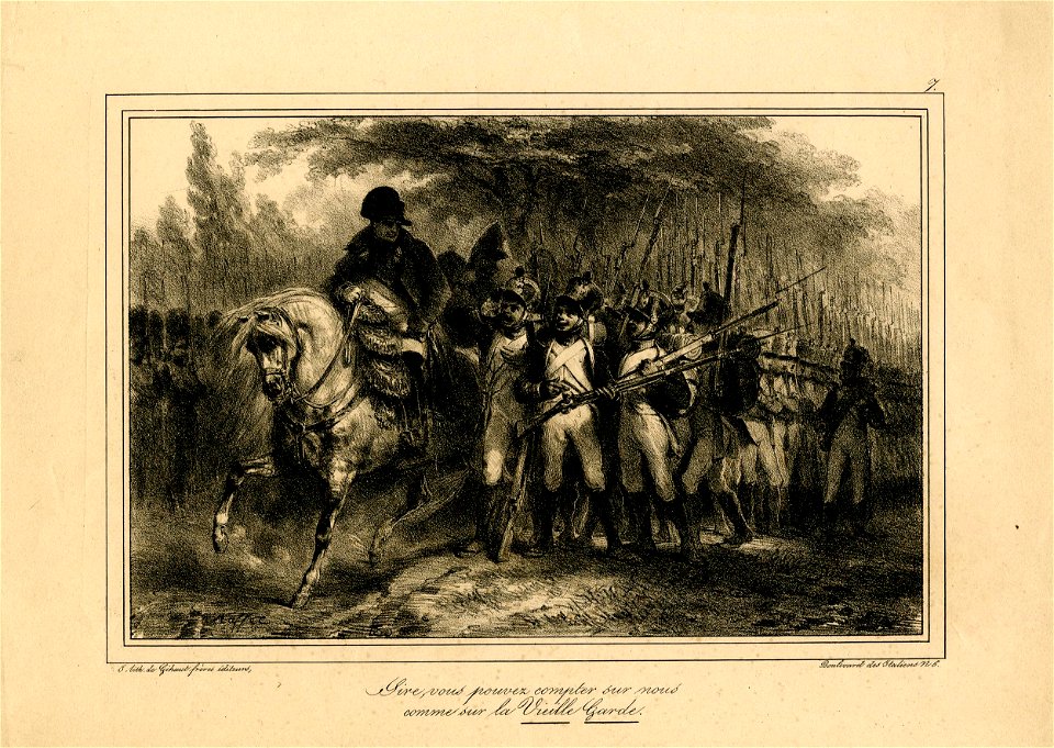 Sire, vous pouvez compter sur nous comme sur la Vieille Garde (BM 1863,0725.408)