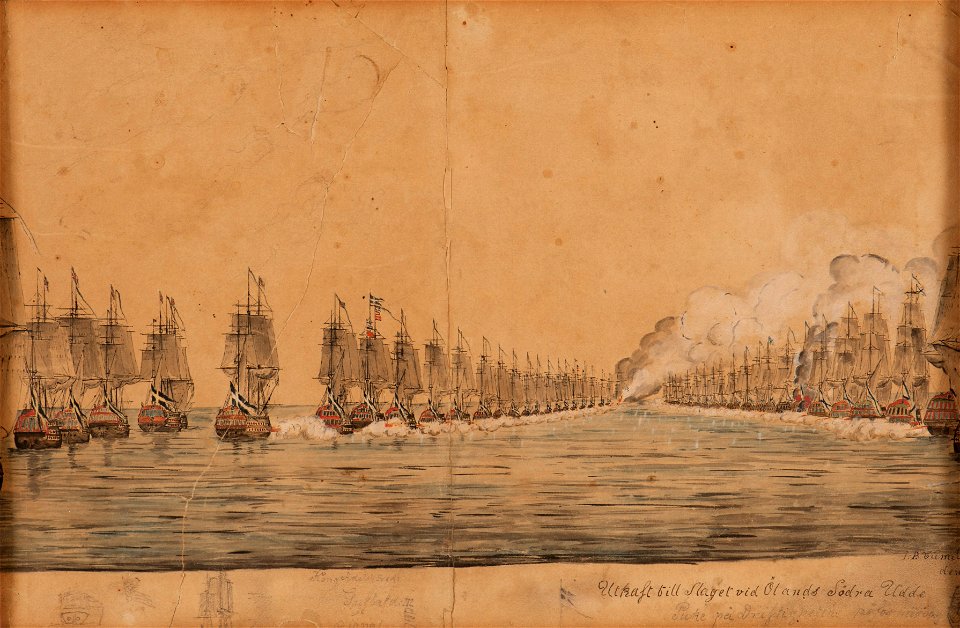 Sjöstrid-Ölands södra udde 1789 - Sjöhistoriska museet - O 11956