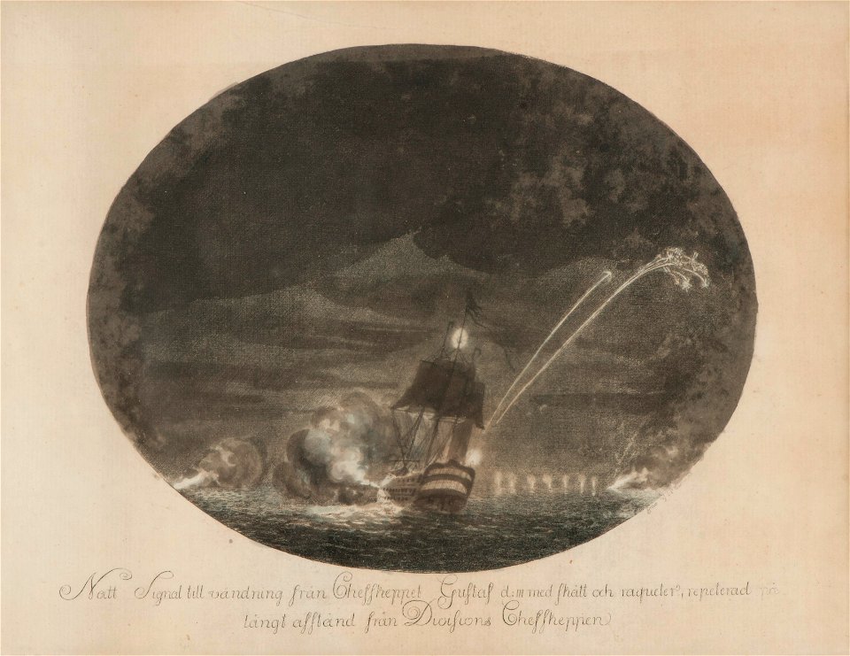Sjöstrid-Svensk-ryska kriget 1788-90 - Sjöhistoriska museet - O 03947