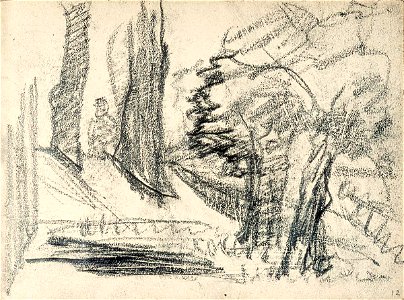 Sketchbook 21, Hilly Landscape by Theo van Doesburg Centraal Museum AB4125-L