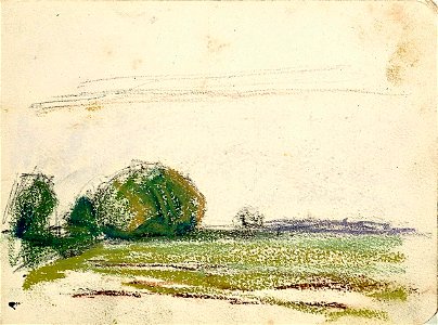 Sketchbook 24, Landscape with Haystacks by Theo van Doesburg Centraal Museum AB4128-L