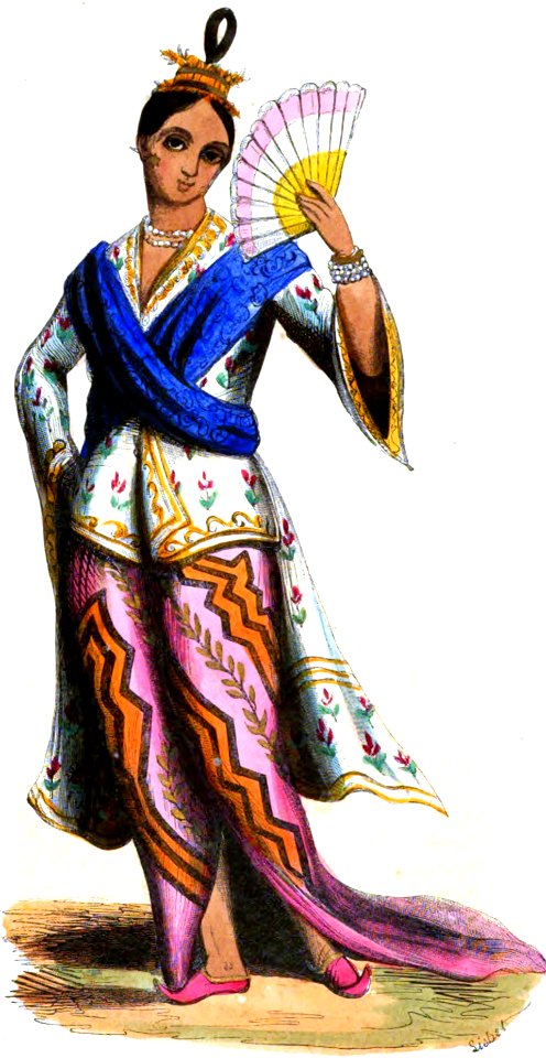 Sisbel. Noble (Asie). Auguste Wahlen. Moeurs, usages et costumes de tous les peuples du monde. 1843