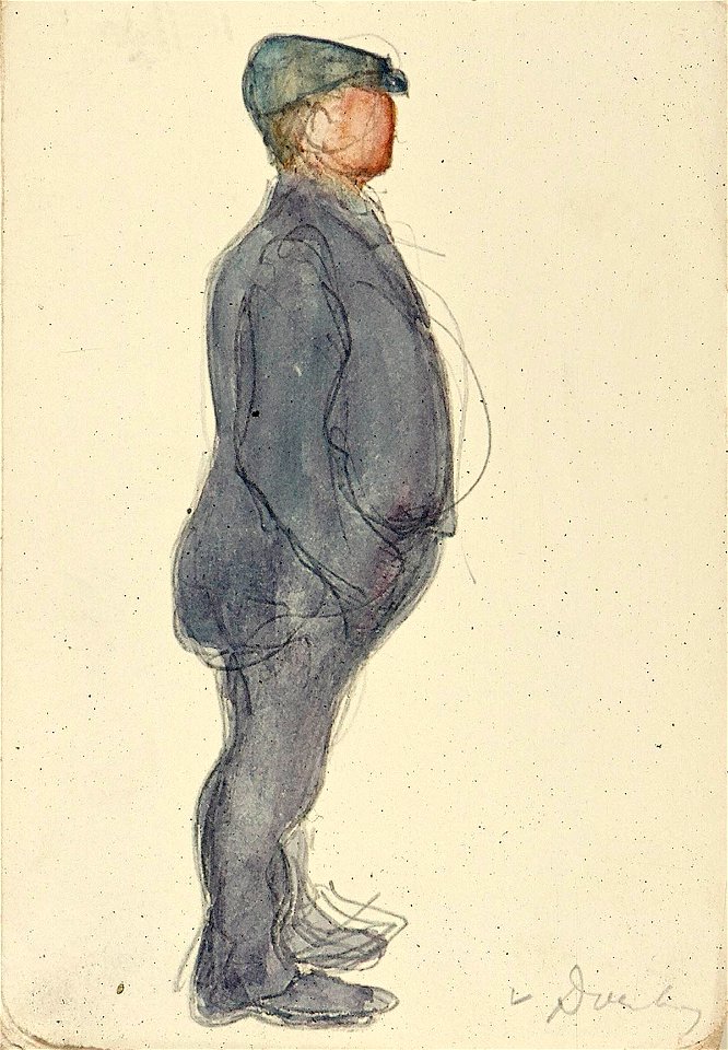Sketchbook 1, Man with Cap Standing by Theo van Doesburg Centraal Museum AB4134-M