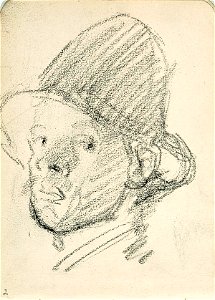 Sketchbook 17, Self-Portrait with Hat by Theo van Doesburg Centraal Museum AB4124-C