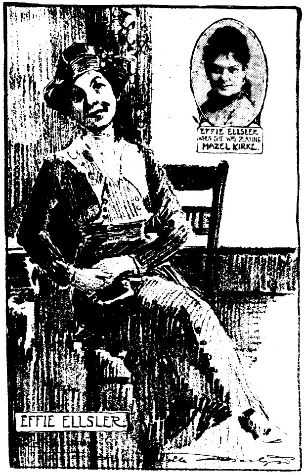 Sketch of actress Effie Ellsler by Marguerite Martyn, 1919