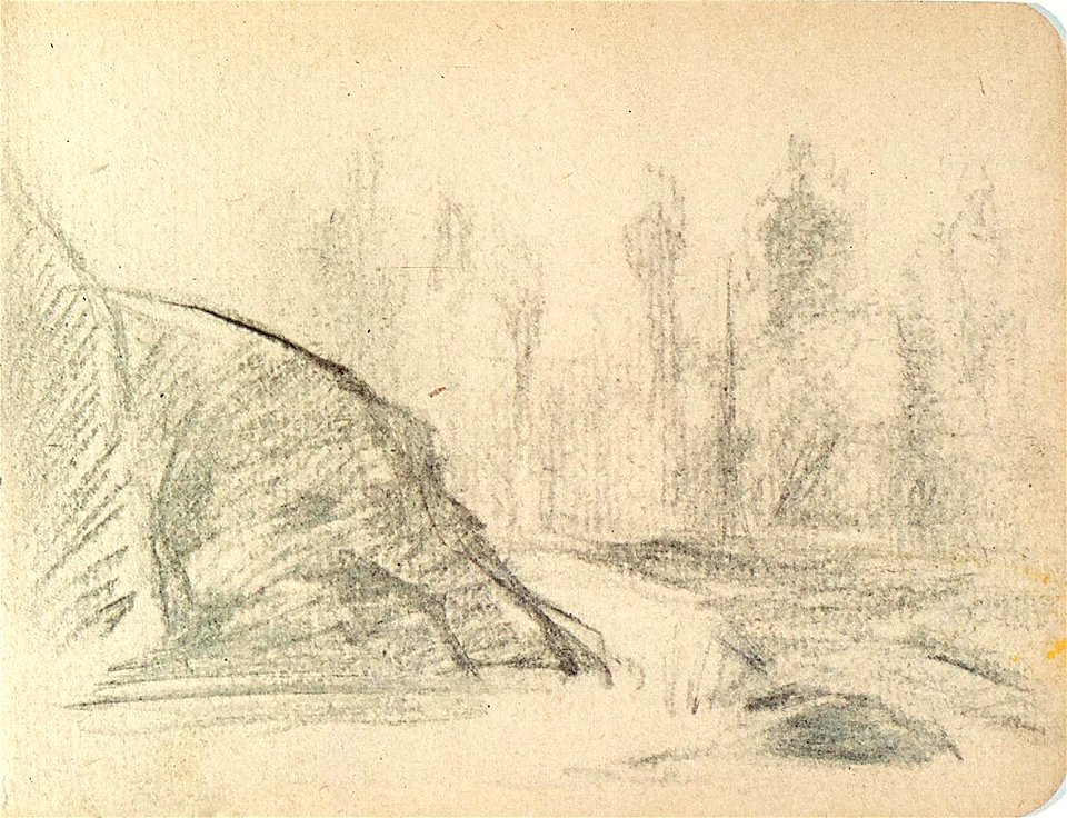 Sketchbook 26, Landscape with Haystack by Theo van Doesburg Centraal Museum AB4118-S