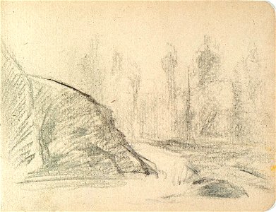 Sketchbook 26, Landscape with Haystack by Theo van Doesburg Centraal Museum AB4118-S