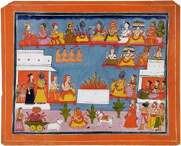 Sita's ordeal by fire after the return from Lanka (6124577235)