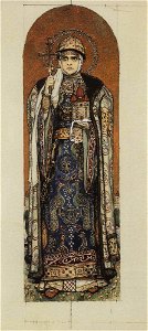 Sketch for Saint Olga by V.Vasnetsov (1885-93, GTG)