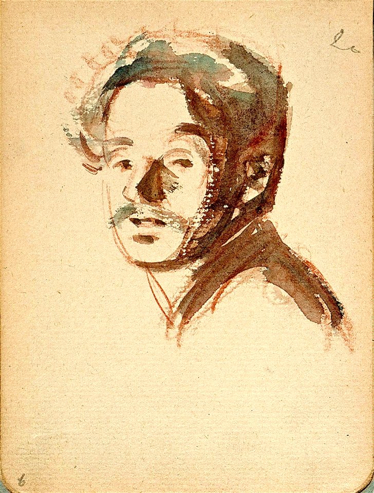Sketchbook 27, Self-Portrait by Theo van Doesburg Centraal Museum AB4126-F