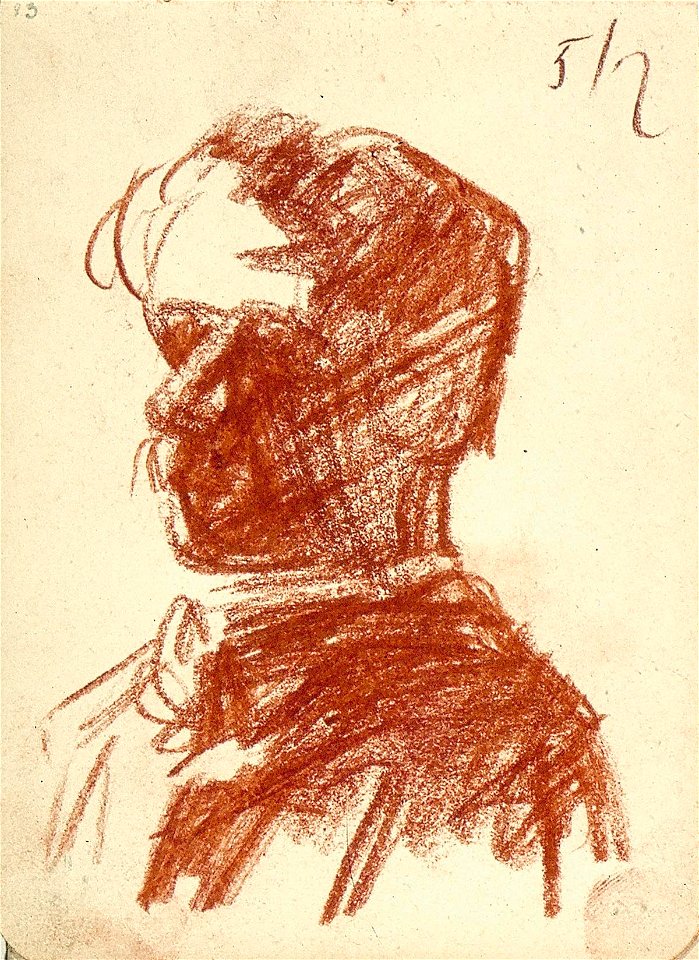 Sketchbook 14, Self-Portrait by Theo van Doesburg Centraal Museum AB4123-P