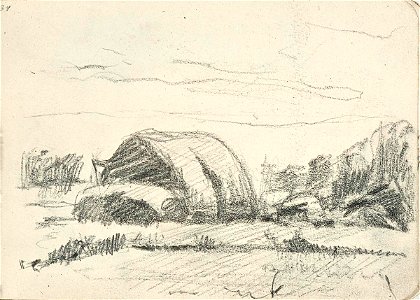 Sketchbook 24, Haystack in a Field by Theo van Doesburg Centraal Museum AB4128-AH