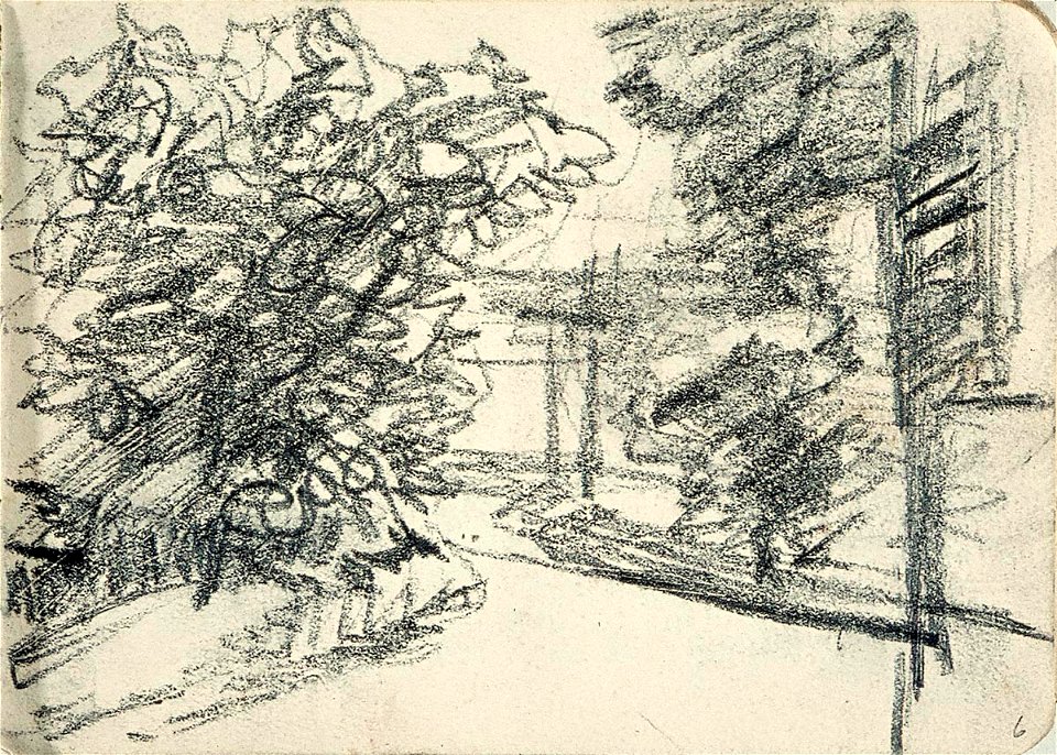 Sketchbook 24, Landscape with a View of a Lake by Theo van Doesburg Centraal Museum AB4128-F