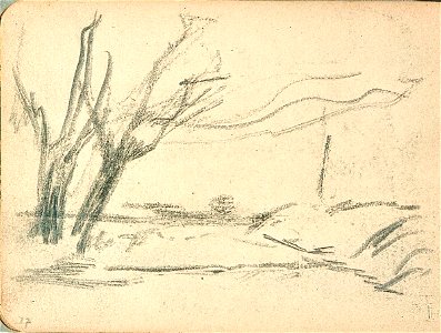 Sketchbook 27, Water Landscape with Trees by Theo van Doesburg Centraal Museum AB4126-Q
