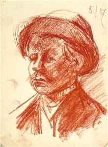 Sketchbook 14, Self-Portrait with Hat by Theo van Doesburg Centraal Museum AB4123-Q