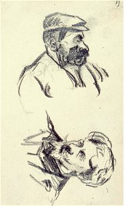 Sketchbook 31, Two Portraits of Men by Theo van Doesburg Centraal Museum AB4115-U
