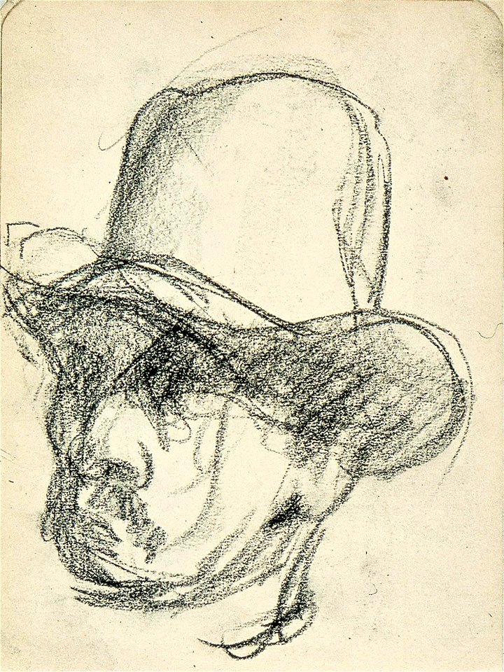 Sketchbook 17, Portrait of a Man with a Hat by Theo van Doesburg Centraal Museum AB4124-K
