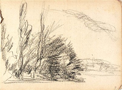 Sketchbook 26, Landscape with a Clump of Trees by Theo van Doesburg Centraal Museum AB4118-J