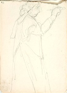 Sketchbook 18, A Woman Painting by Theo van Doesburg Centraal Museum AB4138-U