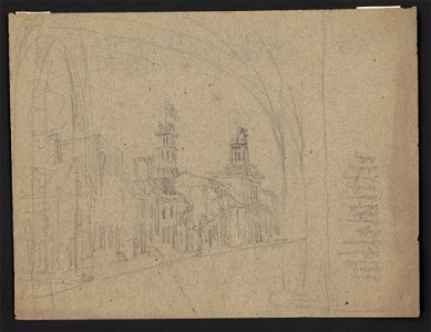 Sketch of Philadelphia street with list of games and amusements in right margin LCCN2016645923