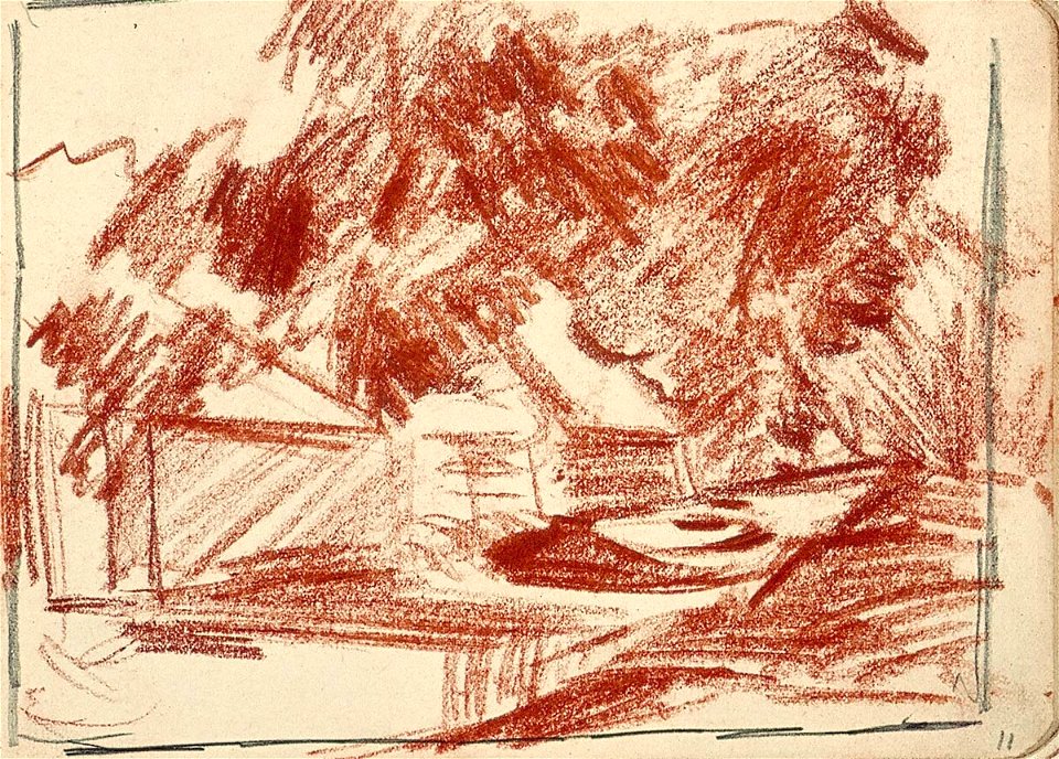 Sketchbook 14, Houses and Trees by Theo van Doesburg Centraal Museum AB4123-N