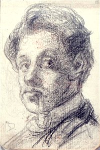 Sketchbook 35, Self-Portrait with Pipe by Theo van Doesburg Centraal Museum AB4132-S