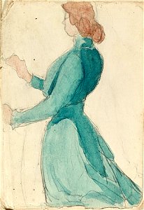 Sketchbook 1, A Woman Kneeling by Theo van Doesburg Centraal Museum AB4134-H