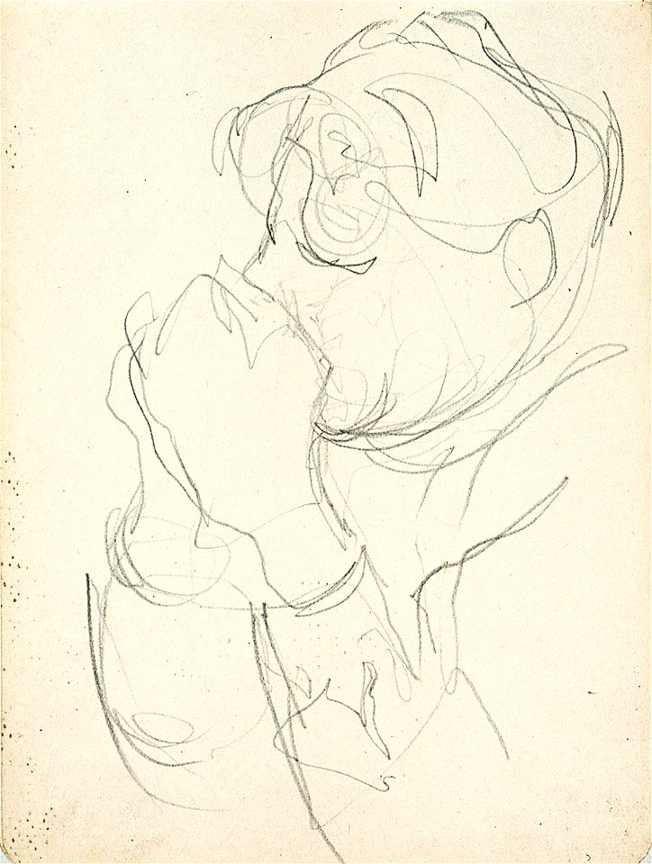 Sketchbook 18, A Woman Drinking by Theo van Doesburg Centraal Museum AB4138-AL