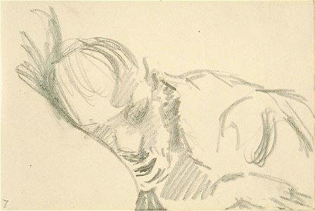 Sketchbook 38, A Man Sleeping by Theo van Doesburg Centraal Museum AB4113-H