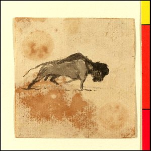 Sketch of a bison (Bray album) RMG PT2012