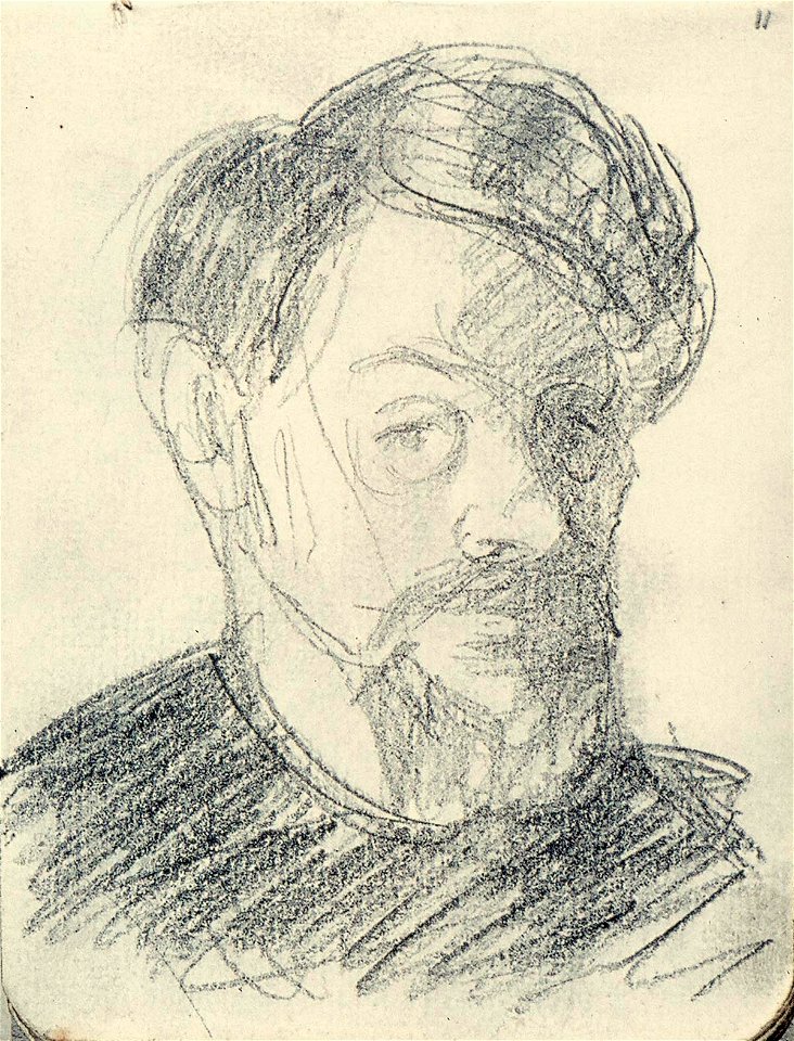 Sketchbook 37, Self-Portrait by Theo van Doesburg Centraal Museum AB4117-L