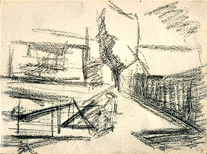 Sketchbook 21, Road along the Water by Theo van Doesburg Centraal Museum AB4125-I