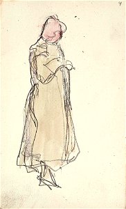 Sketchbook 30, A Woman Standing by Theo van Doesburg Centraal Museum AB4137-D