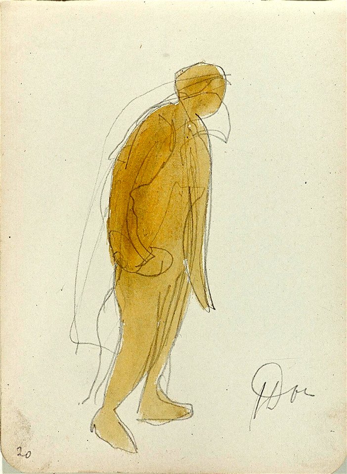 Sketchbook 6, A Man Walking by Theo van Doesburg Centraal Museum AB4130-V