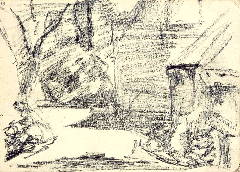Sketchbook 24, Village Road by Theo van Doesburg Centraal Museum AB4128-R