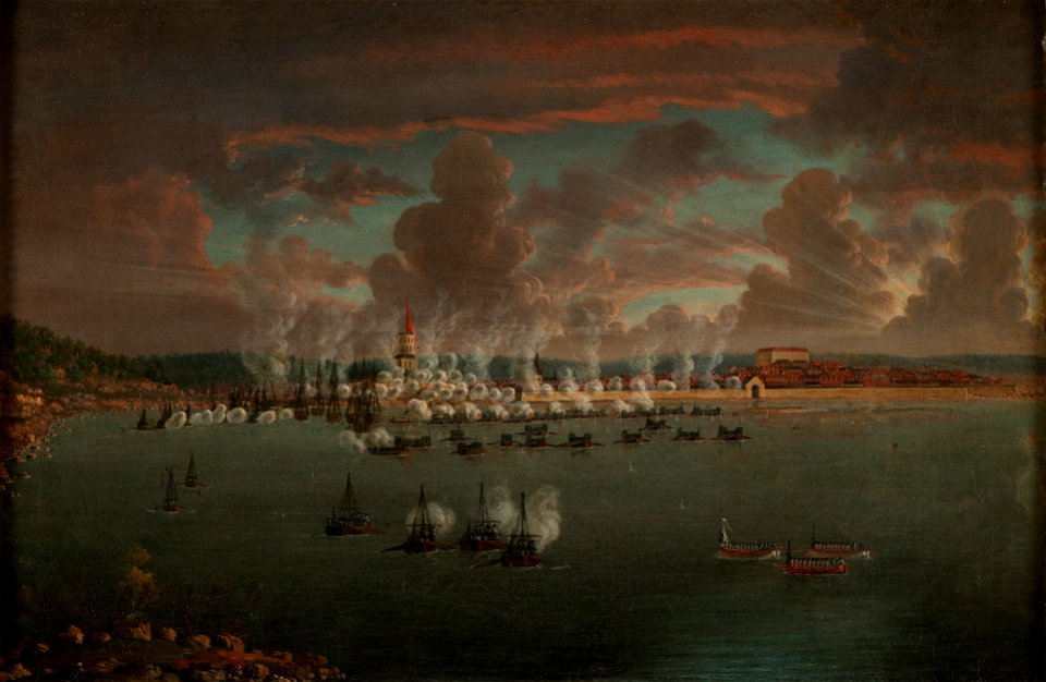 Sjöstrid-Fredrikshamn 1790 - Sjöhistoriska museet - O 03922