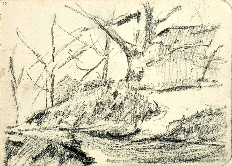 Sketchbook 24, Forest Path by Theo van Doesburg Centraal Museum AB4128-J