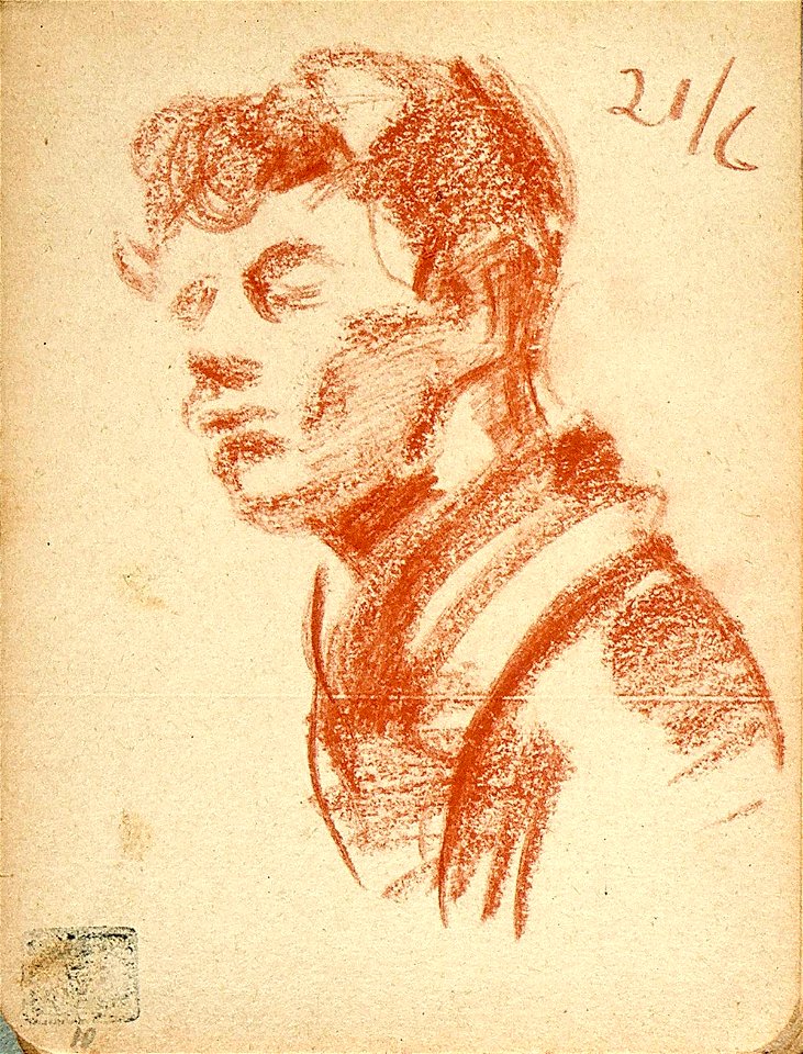 Sketchbook 27, Self-Portrait by Theo van Doesburg Centraal Museum AB4126-J