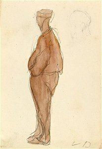 Sketchbook 1, A Man Standing Shown from the Back by Theo van Doesburg Centraal Museum AB4134-L