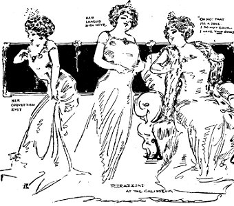 Sketches of Luisa Tetrazzini by Marguerite Martyn, 1910