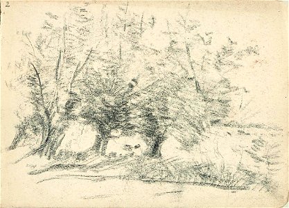 Sketchbook 16, Landscape with Trees by Theo van Doesburg Centraal Museum AB4122-B