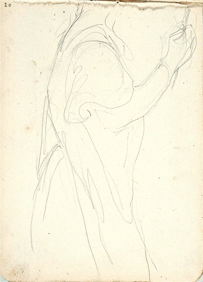 Sketchbook 18, A Woman with a Brush by Theo van Doesburg Centraal Museum AB4138-V