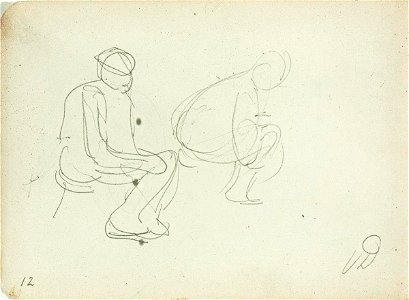 Sketchbook 6, A Farmer Milking by Theo van Doesburg Centraal Museum AB4130-N