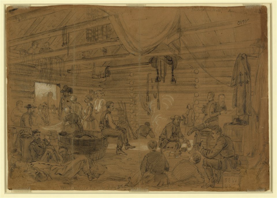 Skedaddlers Hall, Harrisons Landing LCCN2004661191