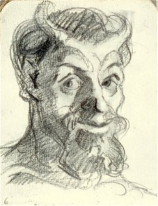 Sketchbook 37, Self-Portrait as Faun by Theo van Doesburg Centraal Museum AB4117-G